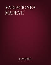 Variaciones Mapeye Orchestra Scores/Parts sheet music cover